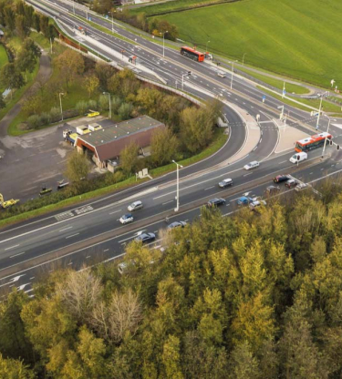 Snelweg kruispunt